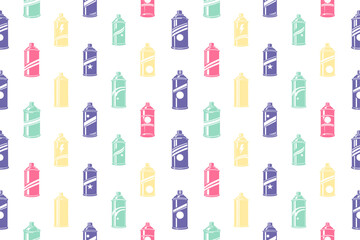 Graffiti spray can seamless pattern design © DzgnVibe