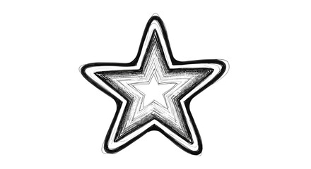 Obraz premium Stylized Star Shape Illustration for Design Projects.