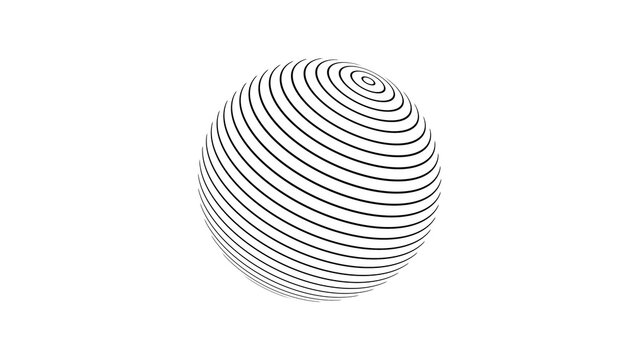 Kinetic Shape 17 &ndash; Dynamic Geometric Motion Graphics Animation, Abstract Moving Forms, Modern Minimal Design Elements for Promo and Social Media