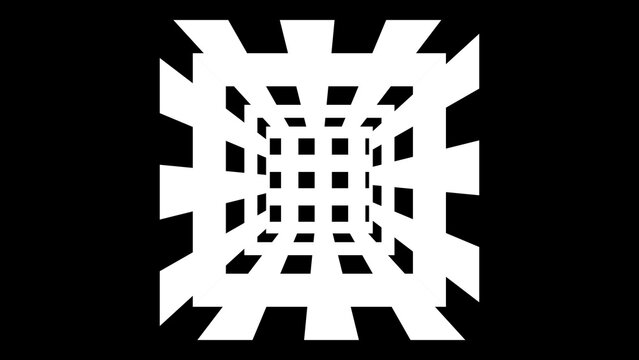 Kinetic Shape 19 &ndash; Dynamic Geometric Motion Graphics Animation, Abstract Moving Forms, Modern Minimal Design Elements for Promo and Social Media
