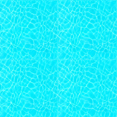 Obraz premium Seamless Swimming Pool Water Texture with Blue Ripple Background