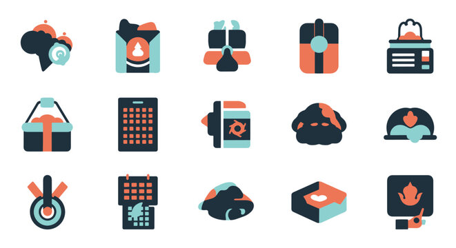 Backorder Line art minimal bold color vector