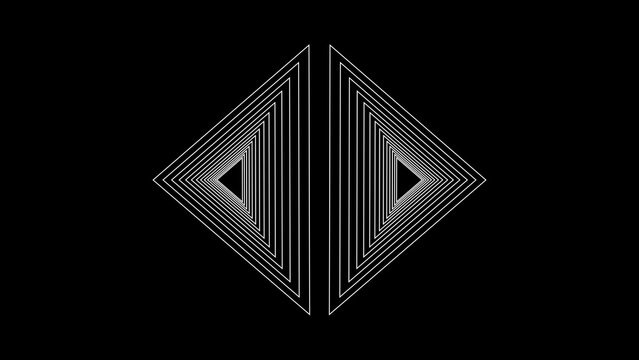 Kinetic Shape 24 &ndash; Dynamic Geometric Motion Graphics Animation, Abstract Moving Forms, Modern Minimal Design Elements for Promo and Social Media