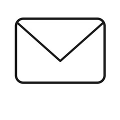 Simple envelope icon for communication