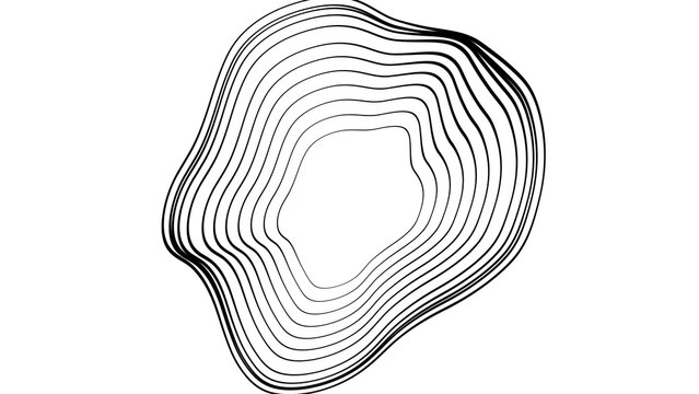 Kinetic Shape 33 &ndash; Dynamic Geometric Motion Graphics Animation, Abstract Moving Forms, Modern Minimal Design Elements for Promo and Social Media