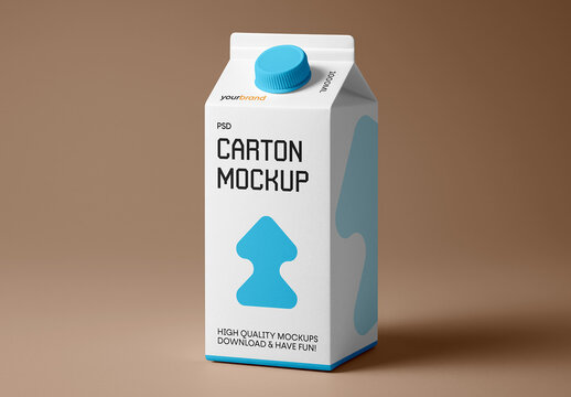 Drink Carton Mockup