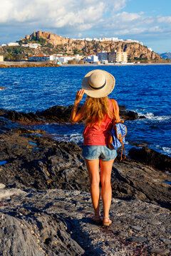 Holiday maker traveling on coasta tropical in Spain, province of Granada