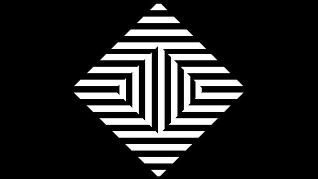 Kinetic Shape 66 &ndash; Dynamic Geometric Motion Graphics Animation, Abstract Moving Forms, Modern Minimal Design Elements for Promo and Social Media