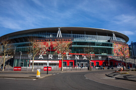 The Emirates Stadium - Home of Arsenal Football Club in North London, UK