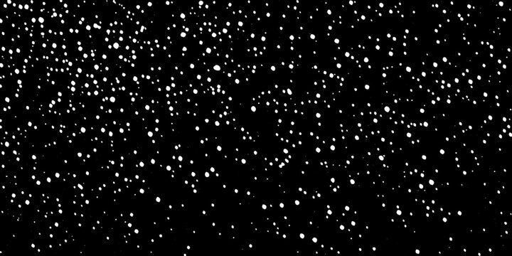 Abstract pattern of scattered white dots against a black background