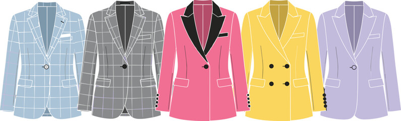 Flat vector illustration set of white pearls in open seashells featuring navy blue peach and pink shell designs with sparkles © Creative design