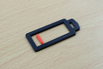 休息が必要なバッテリー1%の表現