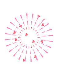 Obraz premium red heart shape