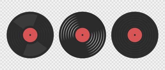 Vinyl vintage record, Gramophone LP record with long playback sound. CD disc of old vintage player, Music hits 70s 80s 90s DJ party © VaniLinka