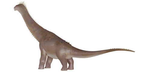 Realistic dinosaur model against white background © Ilie