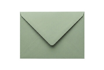 Mint green paper envelope closed mail message invitation letter stationery communication office supply minimal mockup template newsletter delivery correspondence symbol 