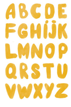 Lettering Yellow