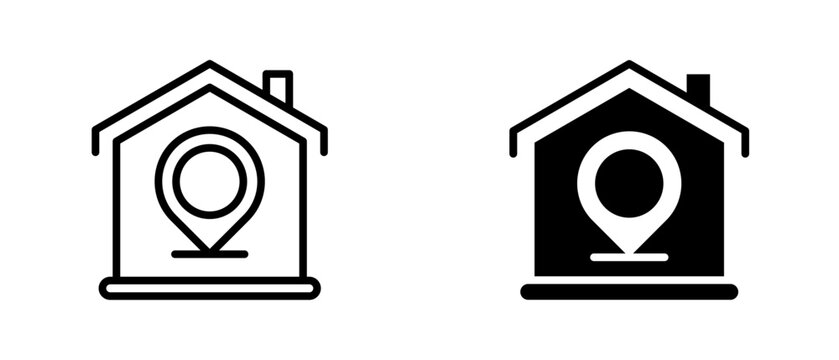 Home icon set with style outline and solid. vector simple elements for design and presentation.