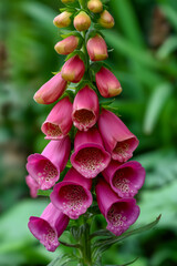 A pink flower with a purple center and yellow tips