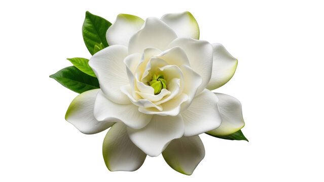 Isolated gardenia flower, perfect for spring and summer advertisements or design compositions