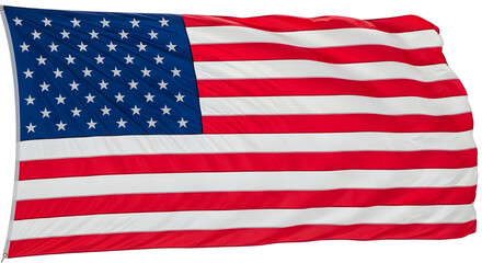 Obraz premium Waving american flag with stars and stripes, symbol of the united states of america
