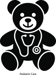 Pediatric Child Healthcare Doctor Teddy Stethoscope Medical Clinic Care Hospital