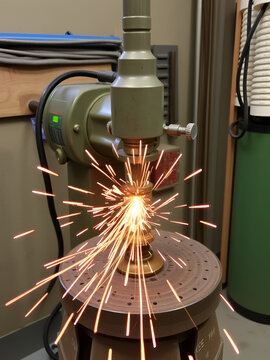 smerigliatrice mola disco scintille fabbro tagliare ferro lavoro lavorare tubi di ferro