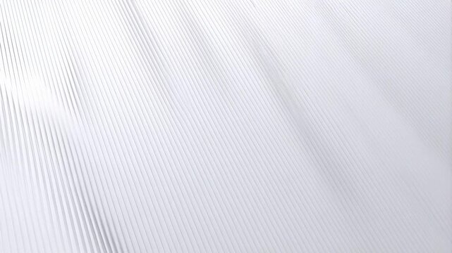 Smooth white fabric gently flowing in soft light. Ideal for showcasing elegance, minimalism, and modern design aesthetics