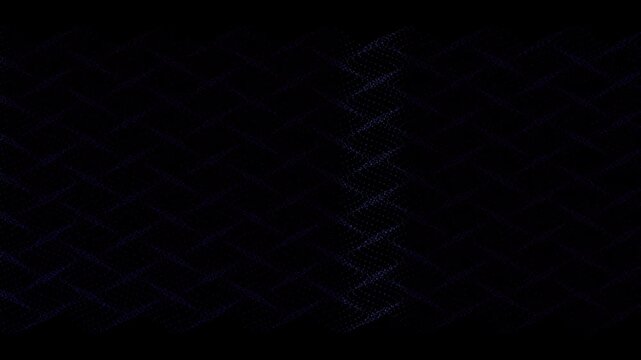 Dark abstract digital background with subtle blue and purple zigzag geometric patterns for modern design