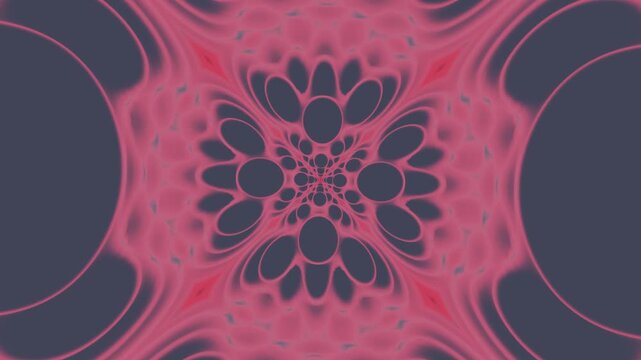 Soft pink and grey abstract radial pattern with repeating ovals for decorative background use