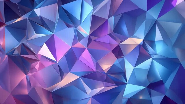Vibrant Geometric Abstract Background with Blue and Purple Tones