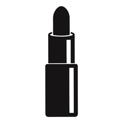 Obraz premium black lipstick silhouette icon