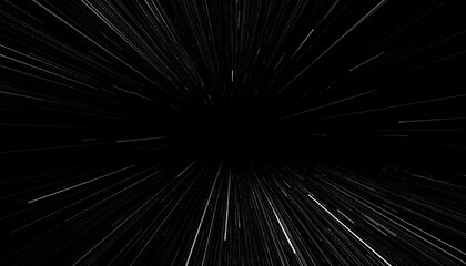 Obraz premium Abstract light streaks in the darkness create a sense of speed.