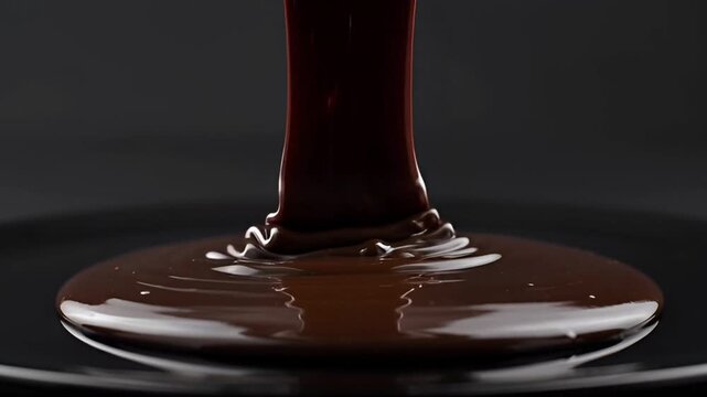 Close up of a dark liquid in a stemmed glass against a black background