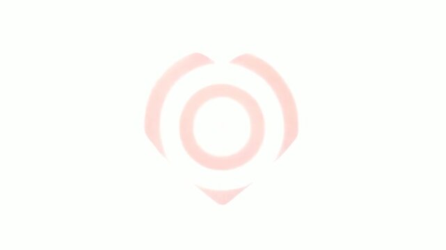 Red Heart Icon Animation.