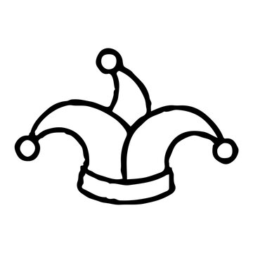 Jester Hat Outline Icon
