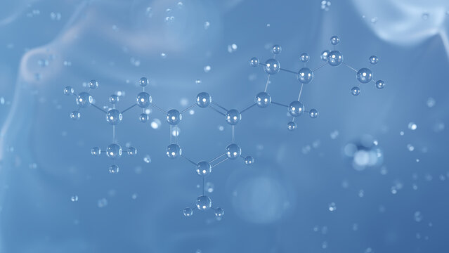 seliforant molecular structure, 3d model molecule, h4 receptor antagonists structural chemical formula view from a microscope
