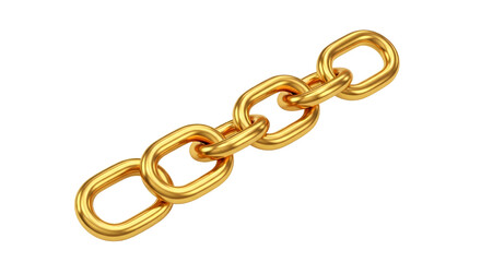 Obraz premium Golden chain links on a black background gold chain