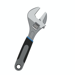 Obraz premium Adjustable Wrench Tool for Mechanical Repairs and Plumbing Projects
