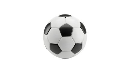Fototapeta premium Shiny soccer ball isolated on transparent background