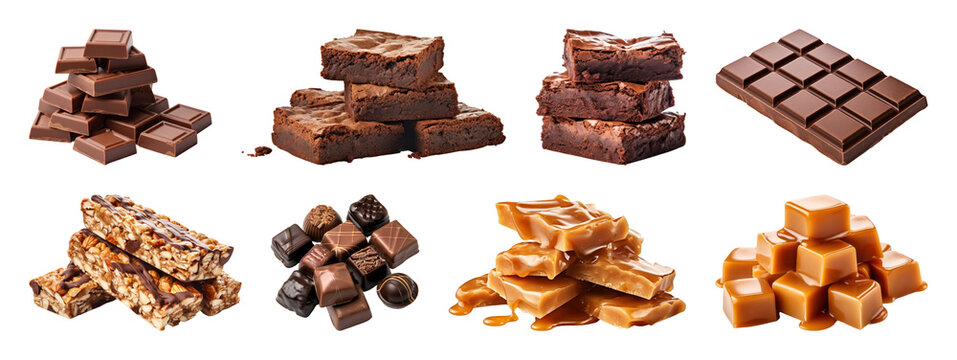 Assorted chocolate and caramel treats