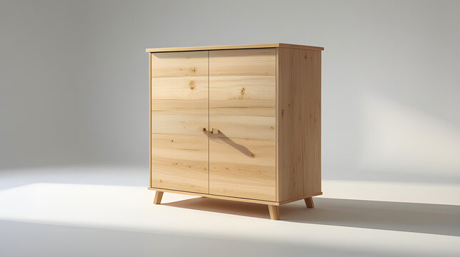 Minimalist Light Wood Chest of Drawers Cabinet | Lemari Laci Kayu Terang Minimalis