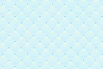 Fototapeta premium Soft baby blue quilted pattern with subtle diamond texture, ideal for elegant backgrounds and gentle design projects and creative content