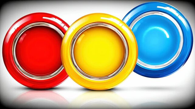 Color-Coded Floating Control Interfaces Representing Structured Business Risk and Performance Management.