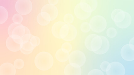 Soft Pastel Gradient Background with Dreamy Bokeh Light Effect