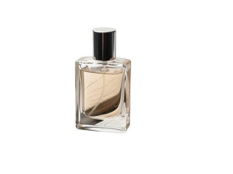 Luxury perfume bottle isolated on transparent background