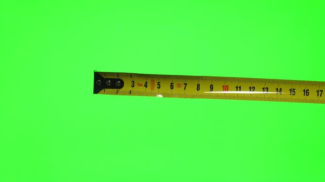 Length meter.
Instrument for measuring length.
Tape measure with length markings.