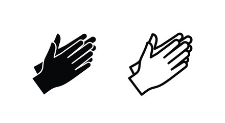 Fototapeta premium Clapping hands vector illustration Vector