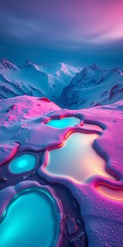Melting wax pools on alpine canvas, a pastel dreamscape of winter readiness, ski wax,  workshop