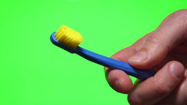 Toothbrush on isolated background